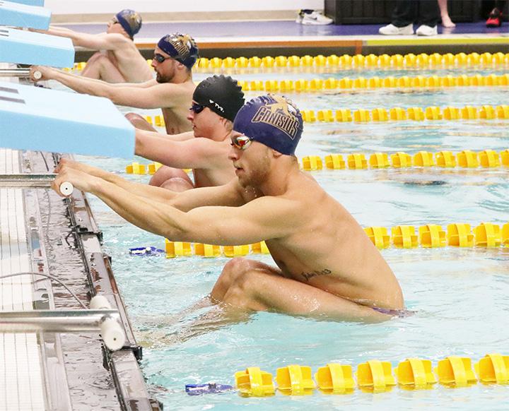 Men’s swimming places fifth out of seven teams at PSAC tourney