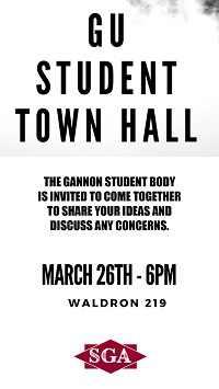 Gannon SGA to host Town Hall Meeting