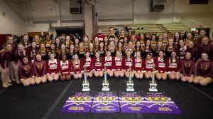 Dance team finishes second