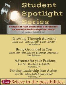 Student Spotlight Series tells stories by students, for students