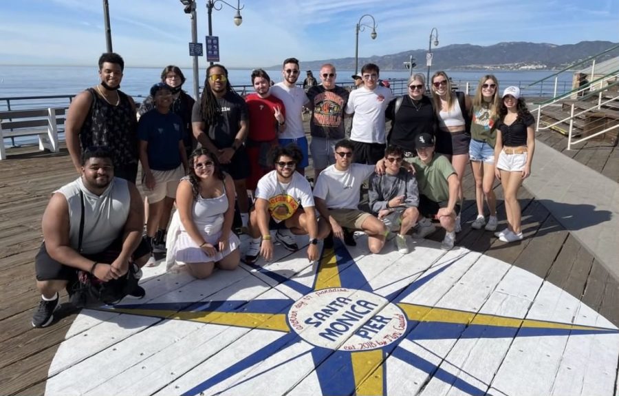 Gannon students from the Dahlkemper School of Business traveled to Los Angeles to work Super Bowl LVI. Students engaged in activities such as a visit to Santa Monica Pier, a tour of the USC athletic facilities, working the pre-game party and quality time with the Lombardi trophy.