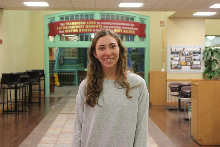 Abby Palotas, a junior mathematics major and biology minor, will be temporarily attending the University of Pittsburgh through REU to study computational biology in the TecBio program. 