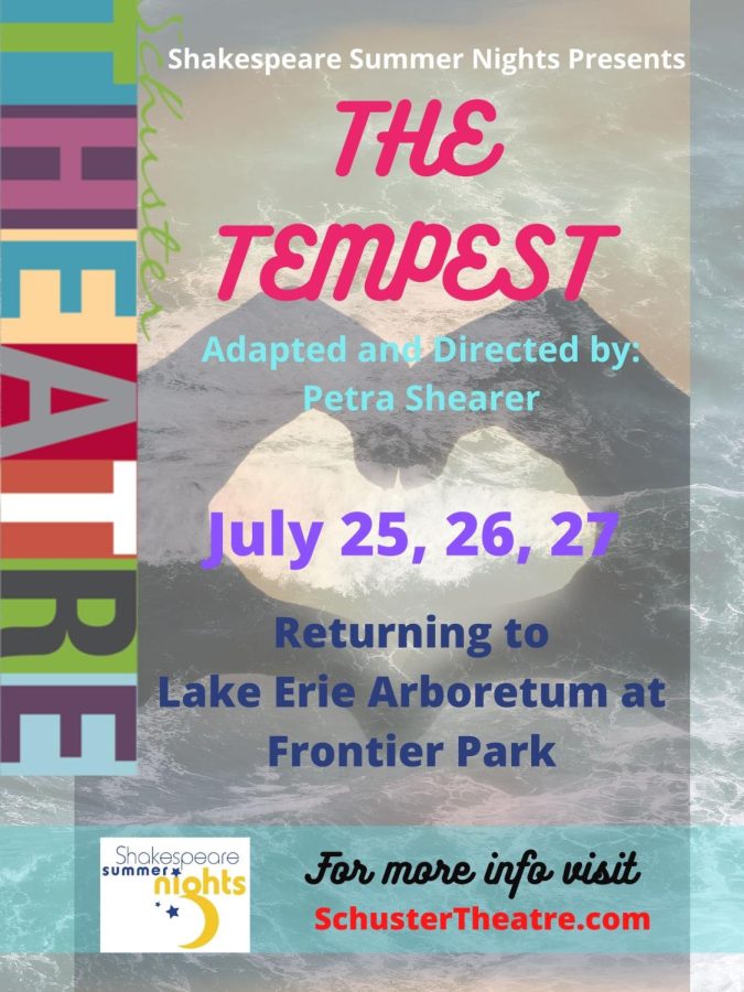 “The Tempest” comes to Lake Erie Arboretum at Frontier Park in July. 
