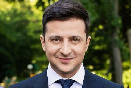 Zelensky photographed outside of Ukraine’s 21st EU Summit in Kiev, Oct. 12, 2021. 