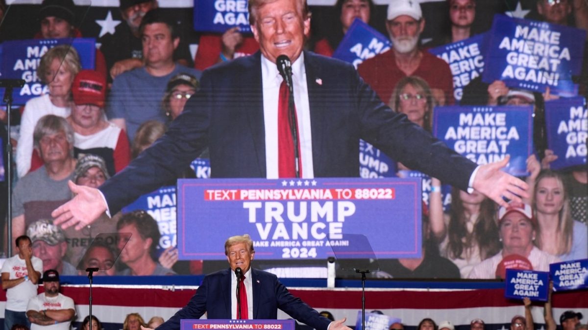 Donald Trump holds presidential rally in Erie, Pa. 