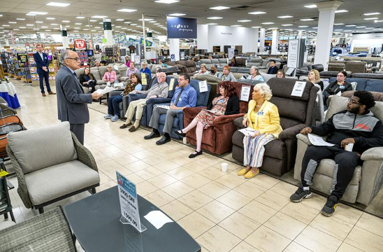 Morning Meeting Setup. (Photo/Pennlive)