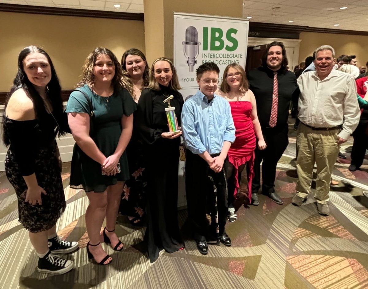 90.5 WERG staff posing with their award. (Photo/Chet LaPrice) 