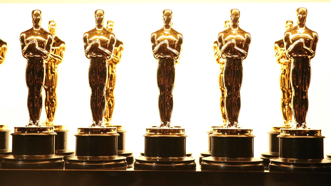 Oscar statuettes at the ceremony in Los Angeles. (Photo/By Matt Sayles, for AP)