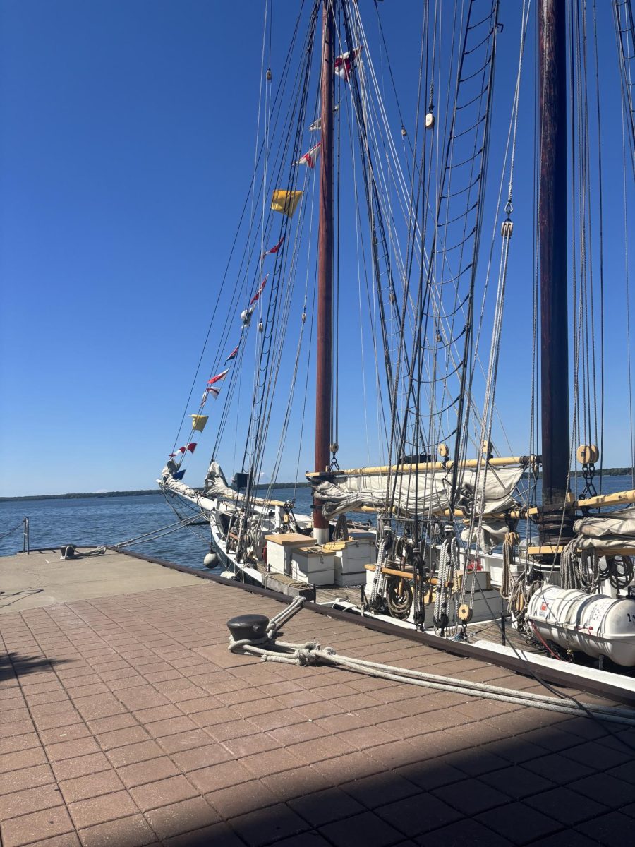 One of Erie’s tall ships docked along the same walking trail, a rare sight! 