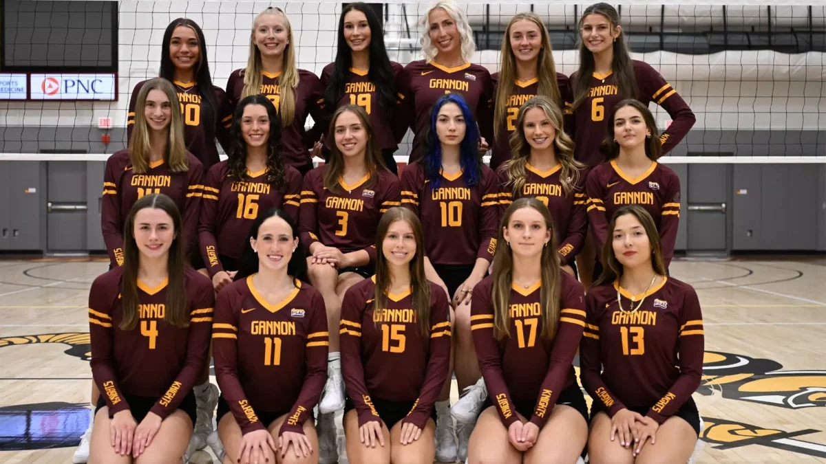 Ready to roar. Gannon women’s volleyball team entered the season ranked #19 nationally (Photo/Gannon Athletics)